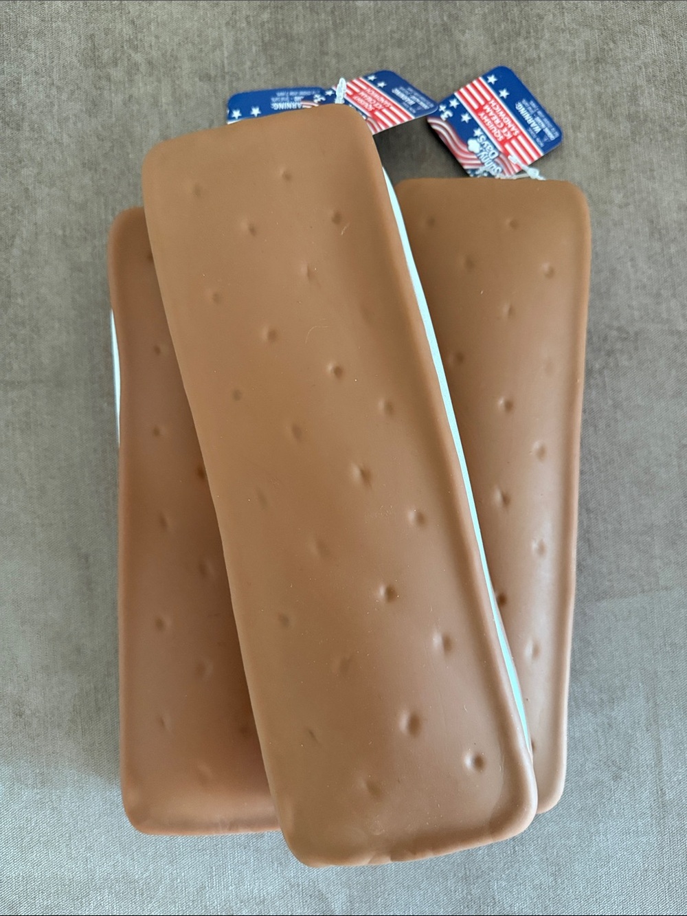 Sunny Days Squeezy Ice Cream Sandwich Squishy Toy | Limited Edition Americana